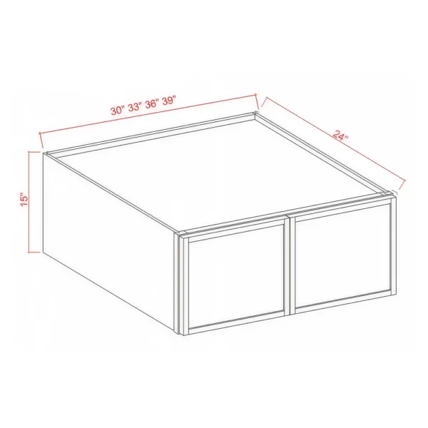 Wall Refrigerator Cabinet Double Doors W361224