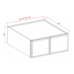 Wall Refrigerator Cabinet Double Doors W361824